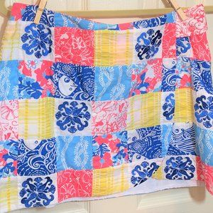 EUC LILLY PULITZER EMBROIDERED SKORT (S75)